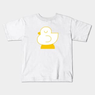 Cute Sleepy Duck Illustration Kids T-Shirt